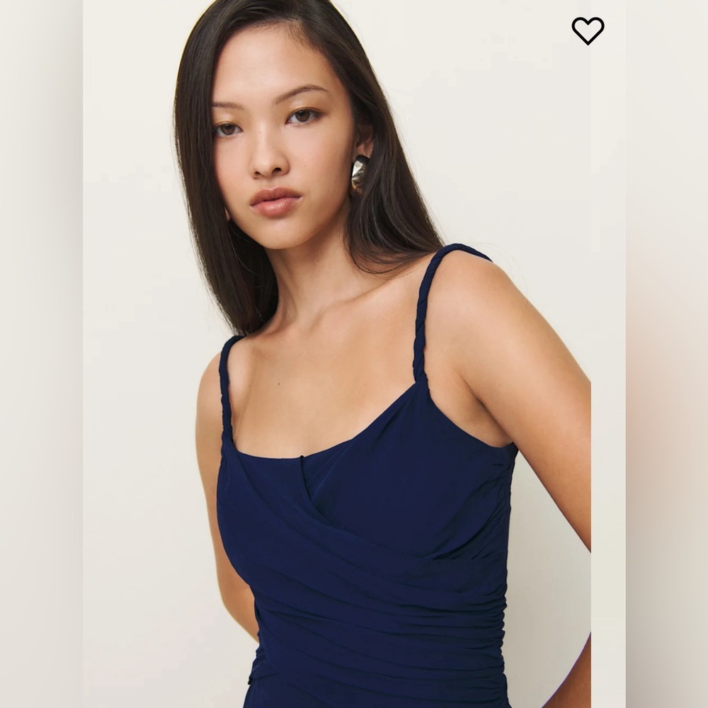 Reformation Navy Blue Gown - NWT! - Picture 3 of 7